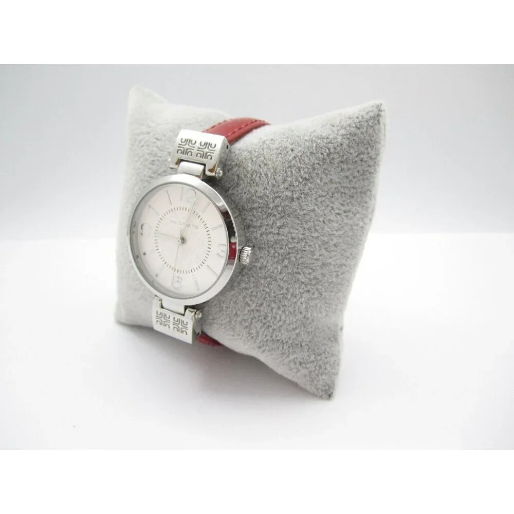 Women Liz Claiborne Quartz WR Analog 32mm Round‎ Watch (H523) 